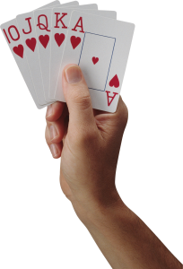 Cards in hand PNG-8472